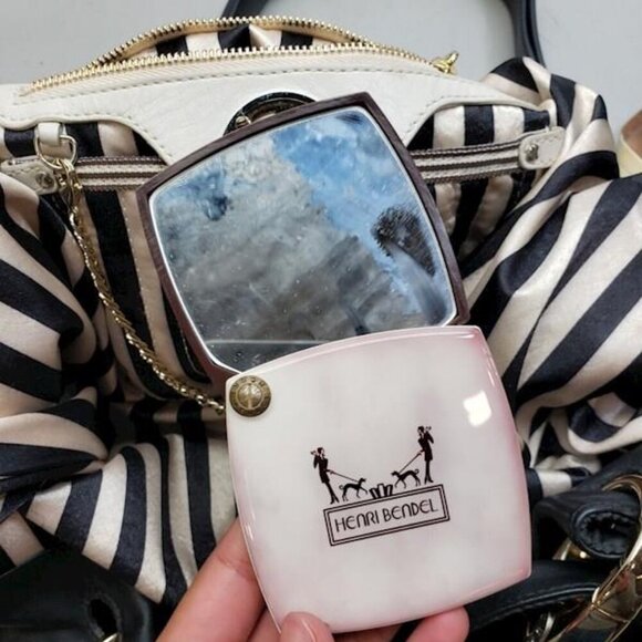 Henri Bendel Black Tote Bag with Gold Accents - Picture 17 of 17